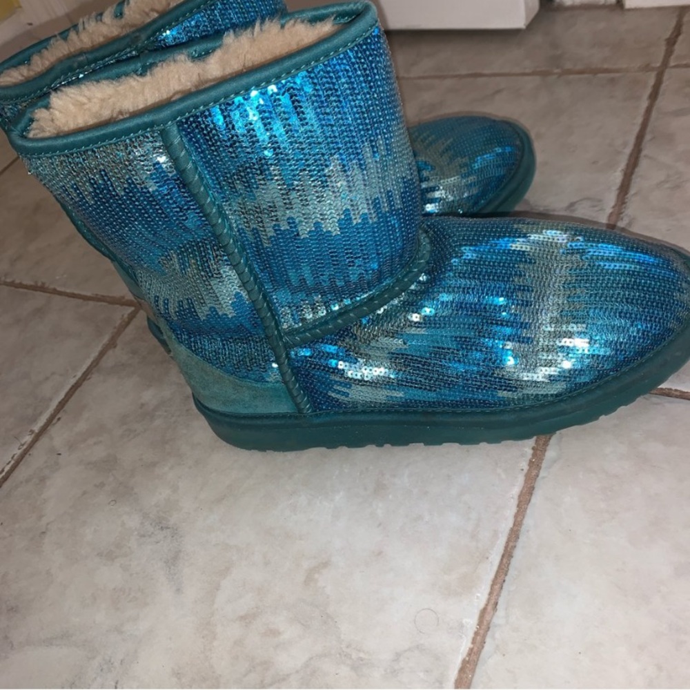 Teal Blue Ugg’s Sequin - image 1